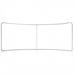 20ft EZ Tube Curved Fabric Trade Show Display