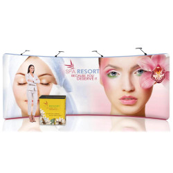 20ft EZ Tube Curved Fabric Trade Show Display