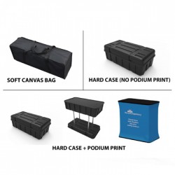 8ft Straight Tension Fabric Trade Show Display