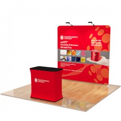 8ft Straight Tension Fabric Trade Show Display
