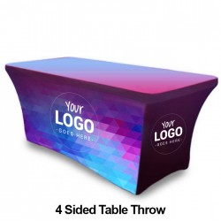 Stretch 8ft Table Throw Full Color Printing Stretch 8ft Table Throw Full Color Printing