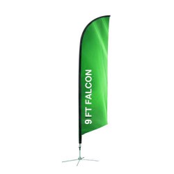 9Ft. Feather Angled Flag - Print and Stand 9Ft. Feather Angled Flag - Print and Stand