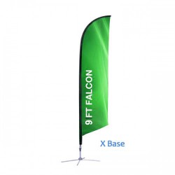 9Ft. Feather Angled Flag - Print and Stand 9Ft. Feather Angled Flag - Print and Stand